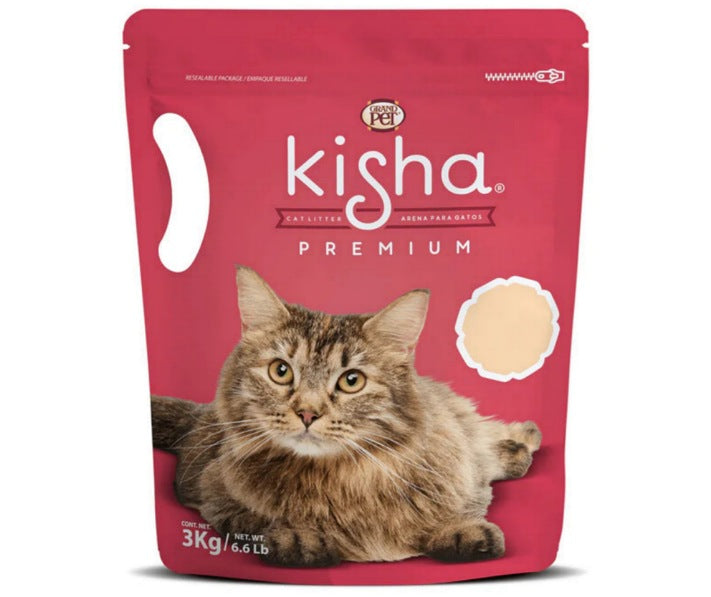 Arena premium para gato 3 kg