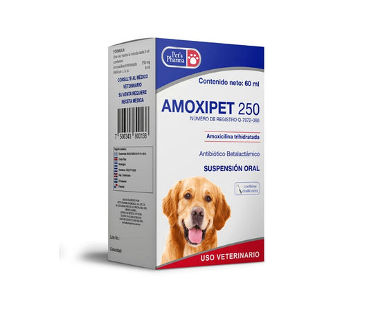 Amoxipet 250 suspensión 60 ml
