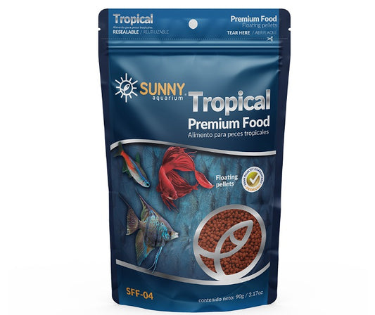 Alimento premium peces tropicales 90 gramos